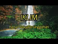 Download Lagu IKLIM - HANYA SATU PERSINGGAHAN LIRIK