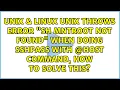 unix throws error sh mntroot not found when doing sshpass with host command how to solve