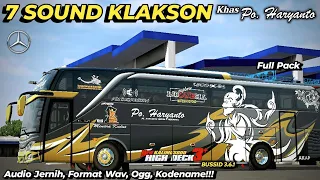 Download SHARE!!! 7 SOUND KLAKSON KHAS PO HARYANTO | Kodename Sound Klakson | BUSSID 3.6.1 MP3