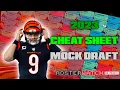 2023 Fantasy Football SUPERFLEX Cheat Sheet Mock Draft 3 Every Pick Strategy with Cody Carpentier