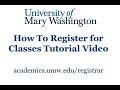 How To Register for Classes via Banner Self-Service SSB