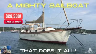 A MIGHTY Sailboat That Does It ALL! The Nor’Sea 27 can be trailered & sailed around the WORLD. TOUR!