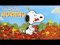 Sweet Thursday Morning Jazz Chill Vibes with Snoopy in the Garden