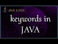 Keywords in java Bangla Part-3