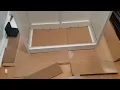 Assembly review putting a COFaR 5 Tier metal Farmhouse Storage Cabinet