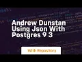 Andrew dunstan using json with postgres 9 3