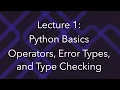 Programming for Data Science Lec 1 Python Basics Logical Operators