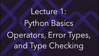 Programming for Data Science Lec 1 Python Basics Logical Operators