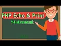 PHP Echo Print Statement 2022 Tutorial in Hindi Urdu php vs print