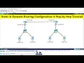 How to configure static and dynamic routing in cisco packet tracer