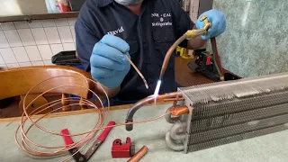 How to replace an evaporator coil on a True reach in refrigerator
