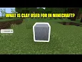 What Is Clay Used for in Minecraft
