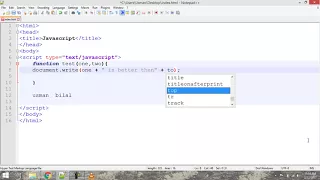 Beginner JavaScript Tutorial 8 Functions with Multiple Parameters
