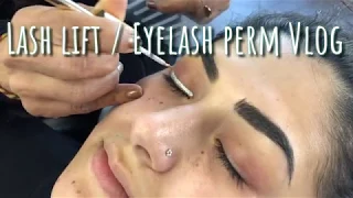 EYELASH LIFT EYELASH PERM VLOG