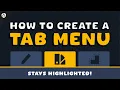 How to create a tab menu in Unity - the tabs stay highlighted
