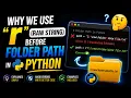 Why We Use r Before File Paths in Python Raw Strings Explained Why Python Works This Way