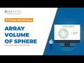 Calculate Volume of Sphere using Numpy - Python Tutorial