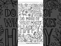 Printable Self-care Quotes Coloring Pages Instant downloadable pdf bundle