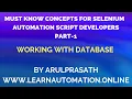 Must Know JAVA concepts Selenium Automation PART - 1 Working with Databases