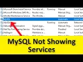 How To Solve MySQL Not Showing In Services - How To Fix Install Remove Of The Service Denied Error