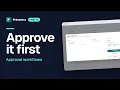 How to set up approval workflows in Primentra