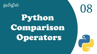 Comparison Operators In Python With Example Tutorial in Tamil Tamil Programmer
