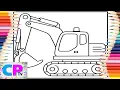 Excavator Coloring Ready to