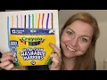 DEMO of Vibrant Washable Markers Crayola