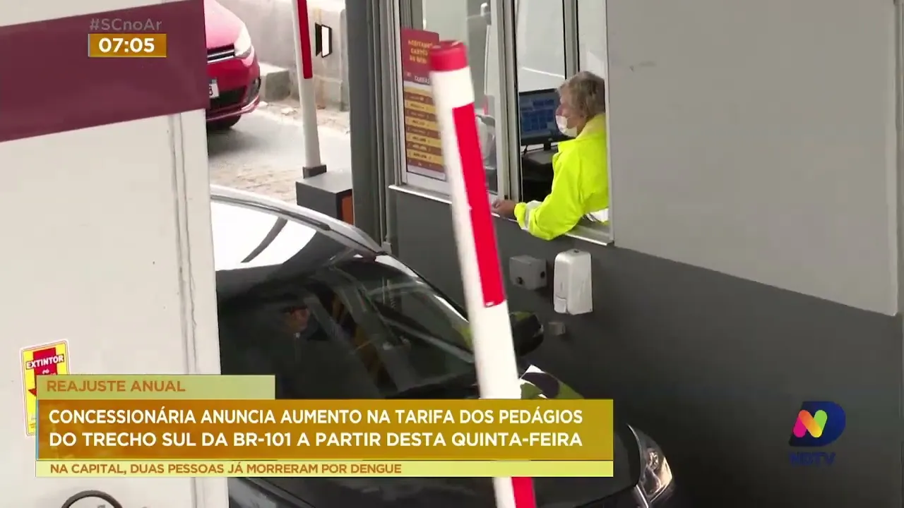 Concessionária anuncia aumento na tarifa dos pedágios do trecho Sul da BR-101