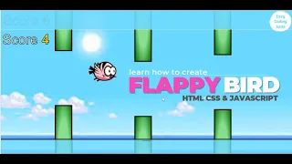 Flappy Bird - Create Flappy Bird Game Using HTML CSS And JavaScript In 2023 For Beginners