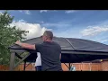 How to assemble the corner roof panels of an Outsunny Gazebo 84C-097