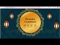 Ramazan Calendar using HTML CSS and JavaScript