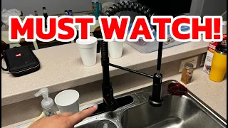 DJS Kitchen Faucet with Pull Down Sprayer Matte Black My Honest Review