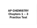 Chapters 1 - 3 Practice Test