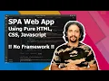 How To Single-Page-WebApp Architecture Using Purely HTML CSS Javascript Superflows by Hrushim