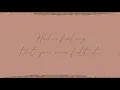 Selfish - Madison Beer - (Lyrics Video)