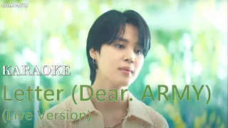 Download Karaoke 'Letter (Dear. ARMY)' (Jimin) (노래방 '편지 (Dear. ARMY)' (지민)) Live Clip | Karaoke Instrumental MP3