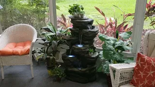 Resin Rock waterfall Fountain from Lowe s