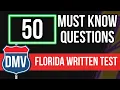 Florida DMV Written Test 2026 50 MUST KNOW Questions with Answer Explanations