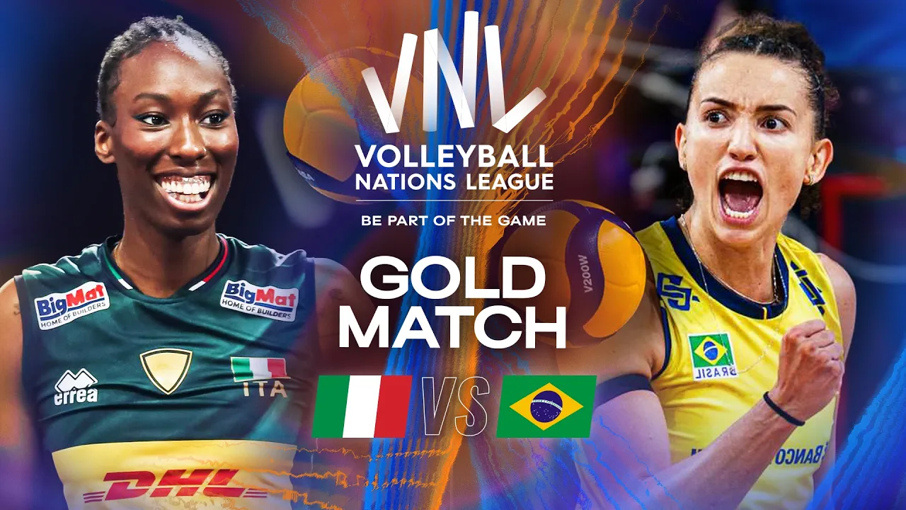 Gold Match - Italy 🇮🇹 vs. Brazil 🇧🇷 | VNL 2025 - Full Match