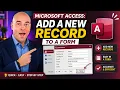 Microsoft Access Add a New Record to a Form