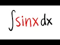 Integral of sin x