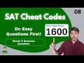 SAT Hack Easy Grammar First Save Charts for Later Score More Points