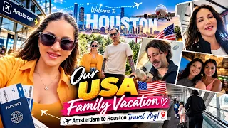 Our USA Family Vacation 🇺🇸✈️ | Amsterdam to Houston Travel Vlog!