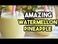 Watermelon Pineapple and Strawberry Smoothie - Smoothie Recipes