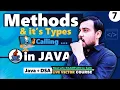 Methods Types of Methods in Java LECTURE - 7 Java DSA Vector Course