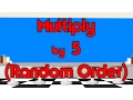 Multiply by 5 Random Order Learn Multiplication Multiply By Music Jack Hartmann