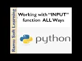 Complete Python input statements in simple way