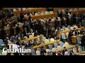 Download Lagu UN delegates walk out of Benjamin Netanyahu's United Nations general assembly speech