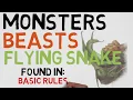Beast Flying Snake DnD 5E Monsters